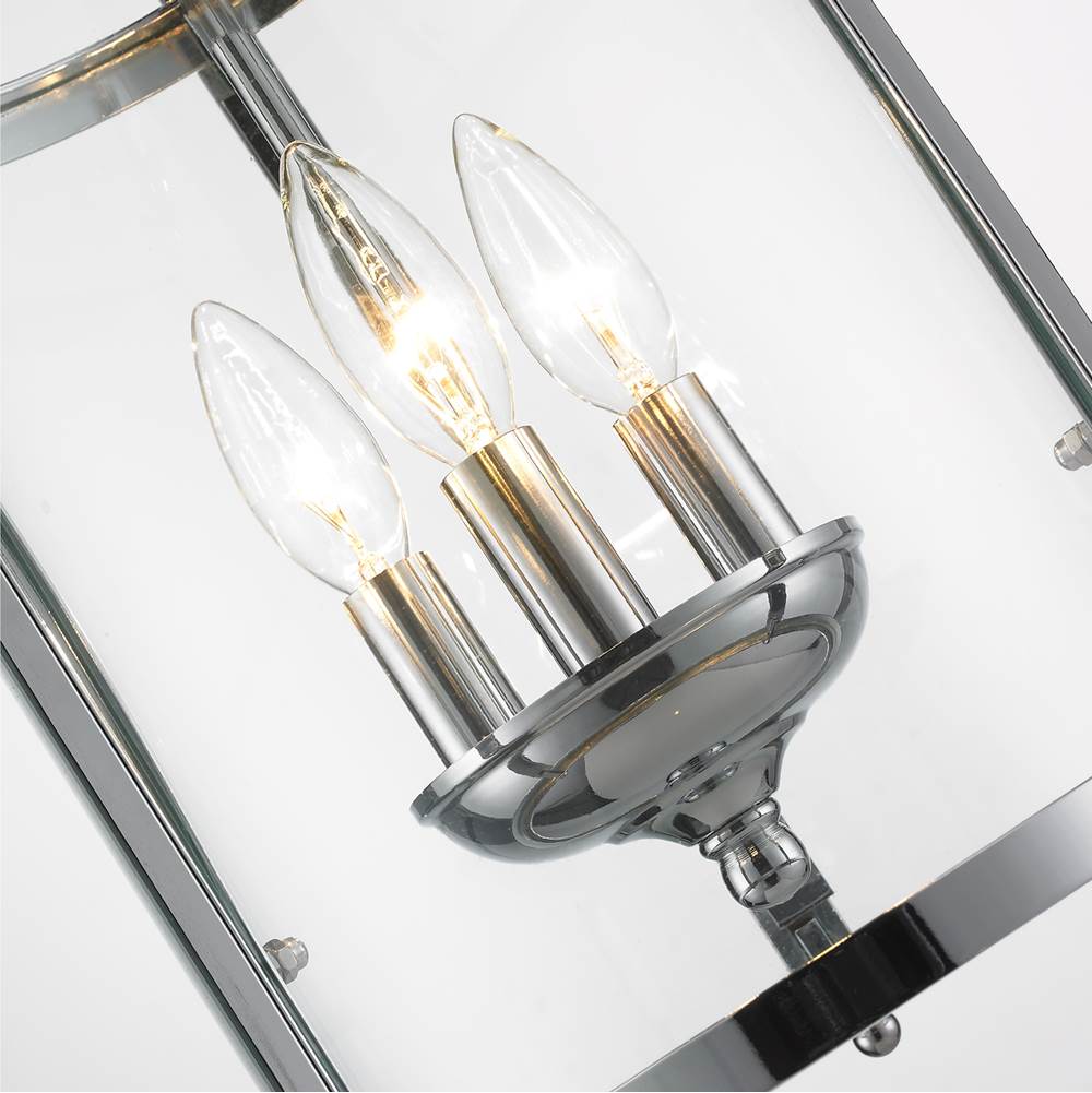 Golden Lighting 1157-3P CH Chrome Golden Lighting Payton 3-light Pendant In Chrome Image 4