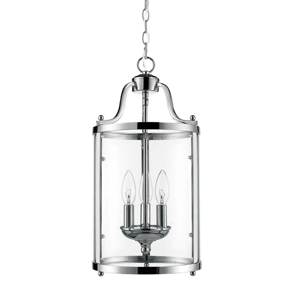 Golden Lighting 1157-3P CH Chrome Golden Lighting Payton 3-light Pendant In Chrome Image 3