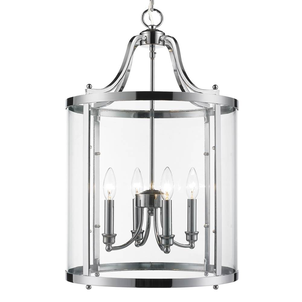 Golden Lighting 1157-3P CH Chrome Golden Lighting Payton 3-light Pendant In Chrome Image 2