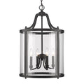 Golden Lighting 1157-4P BLK Matte Black Golden Lighting Payton 4-light Pendant In Matte Black Image 1