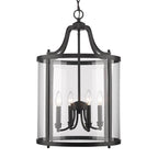 Golden Lighting 1157-4P BLK Matte Black Golden Lighting Payton 4-light Pendant In Matte Black Image 1