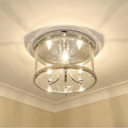 Golden Lighting 1157-FM CH Chrome Golden Lighting Payton 3-light Flush Mount In Chrome Image 2