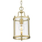 Golden Lighting 1157-M1L BCB-CLR Brushed Champagne Brass Golden Lighting Payton 1-light Pendant In Brushed Champagne Brass Image 1