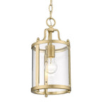 Golden Lighting 1157-M1L BCB-CLR Brushed Champagne Brass Golden Lighting Payton 1-light Pendant In Brushed Champagne Brass Image 5