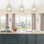 Golden Lighting 1157-M1L BCB-CLR Brushed Champagne Brass Golden Lighting Payton 1-light Pendant In Brushed Champagne Brass Image 3