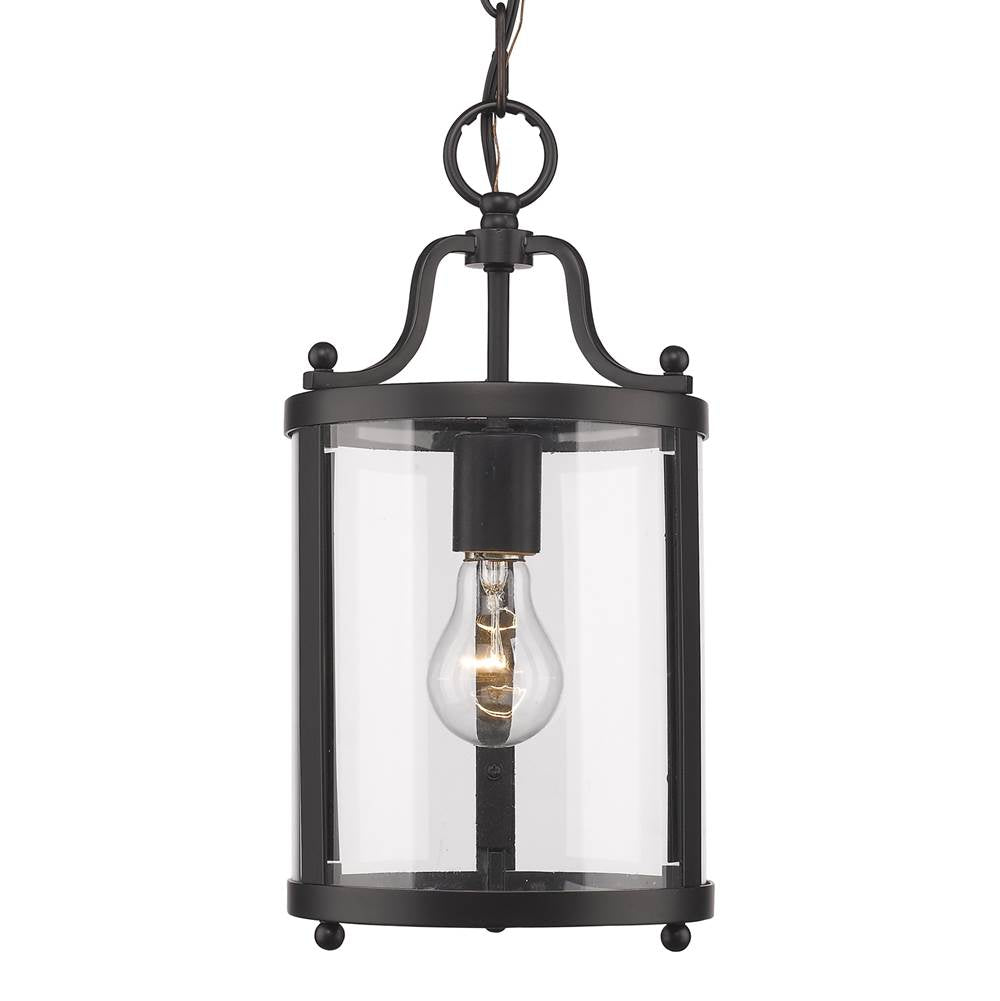 Golden Lighting 1157-M1L BLK Matte Black Golden Lighting Payton 1-light Pendant In Matte Black Image 1