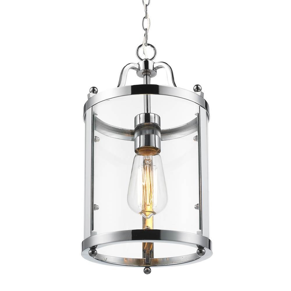Golden Lighting 1157-M1L CH Chrome Golden Lighting Payton 1-light Pendant In Chrome Image 3