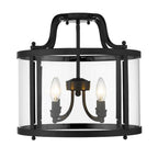 Golden Lighting Payton Golden Lighting Payton 4-light Semi-flush Mount In Matte Black