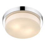Golden Lighting 1270-13 CH Chrome Wry Lighting Morgon 2-light Flush Mount In Chrome Image 2