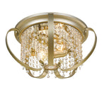 Golden Lighting Ella Golden Lighting Ella 2-light Flush Mount In White Gold