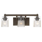 Golden Lighting Travers Golden Lighting Travers 3-light Vanity In Rubbed Bronze