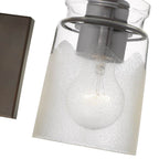 Golden Lighting 1405-BA3 RBZ-CAG Rubbed Bronze Golden Lighting Travers 3-light Vanity In Rubbed Bronze Image 4