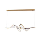 Golden Lighting Aurora Ziva By Golden Lighting Aurora Integrated Led Island Light In Brushed Champagne