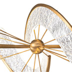 Golden Lighting 1468-LP BCH Brushed Champagne Ziva By Golden Lighting Aurora Integrated Led Island Light In Brushed Champagne Image 3