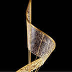 Golden Lighting 1468-L BCH Brushed Champagne Ziva By Golden Lighting Aurora Integrated Led 71''h Pendant In Brushed Champagne Image 4