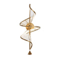 Golden Lighting 1468-WSC BCH Brushed Champagne Ziva By Golden Lighting Aurora Integrated Led Wall Sconce In Brushed Champagne Image 1
