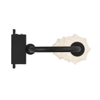 Golden Lighting 1517-OWL5 BLK-FST Matte Black Golden Lighting Geode Integrated Led 32in Outdoor Wall In Matte Black With Fluted Striped Glass Image 5