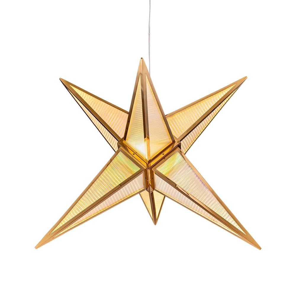 Golden Lighting 1555-30 RG Rose Gold Ziva By Golden Lighting Spectrum Integrated Led 29in Pendant In Rose Gold Image 1