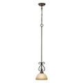 Golden Lighting Riverton Wry Lighting Riverton 1-light Pendant In Peppercorn