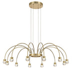 Golden Lighting 1573-12 TG-A Titanium Gold Yep By Golden Lighting Vario Integrated Led 12 Light Chandelier In Titanium Gold With Globe Diffusers Image 1
