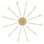 Golden Lighting 1573-12 TG-A Titanium Gold Yep By Golden Lighting Vario Integrated Led 12 Light Chandelier In Titanium Gold With Globe Diffusers Image 6