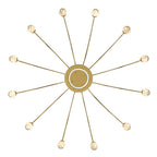 Golden Lighting 1573-12 TG-C Titanium Gold Yep By Golden Lighting Vario Integrated Led 12 Light Chandelier In Titanium Gold With Crystal Diffusers Image 6