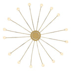 Golden Lighting 1573-16 TG-A Titanium Gold Yep By Golden Lighting Vario Integrated Led 16 Light Chandelier In Titanium Gold With Globe Diffusers Image 6