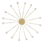 Golden Lighting 1573-16 TG-B Titanium Gold Yep By Golden Lighting Vario Integrated Led 16 Light Chandelier In Titanium Gold With Rose Diffusers Image 6