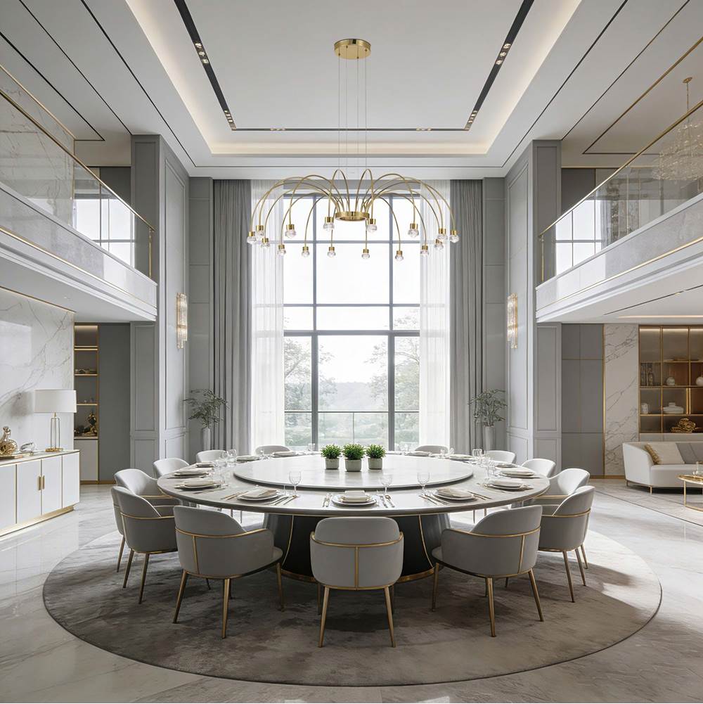 Golden Lighting 1573-16 TG-B Titanium Gold Yep By Golden Lighting Vario Integrated Led 16 Light Chandelier In Titanium Gold With Rose Diffusers Image 3