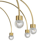 Golden Lighting 1573-8 TG-A Titanium Gold Yep By Golden Lighting Vario Integrated Led 8 Light Chandelier In Titanium Gold With Globe Diffusers Image 4
