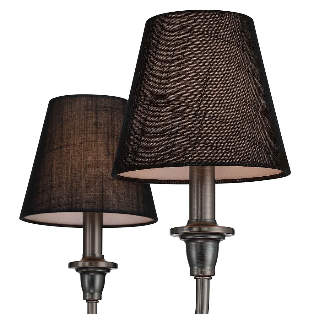 Golden Lighting 1622-6 ORB-EHB Oil Rubbed Bronze Yep By Golden Lighting Cambira 6-light Chandelier In Oil Rubbed Bronze With Empire Hardback  Shade Image 3