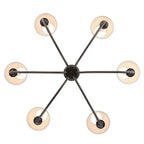 Golden Lighting 1622-6 ORB-EPW Oil Rubbed Bronze Yep By Golden Lighting Cambira 6-light Chandelier In Oil Rubbed Bronze With Empire Pleated White Shade Image 5