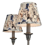 Golden Lighting 1622-6 ORB-HGB Oil Rubbed Bronze Yep By Golden Lighting Cambira 6-light Chandelier In Oil Rubbed Bronze With Hand Gathered Blue Poppy Shade Image 3