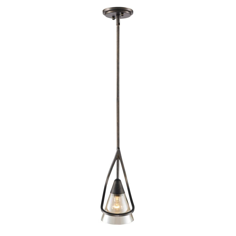 Golden Lighting 1648-M1L BUS Burnt Sienna Wry Lighting Olympia 1-light Pendant In Burnt Sienna Image 1