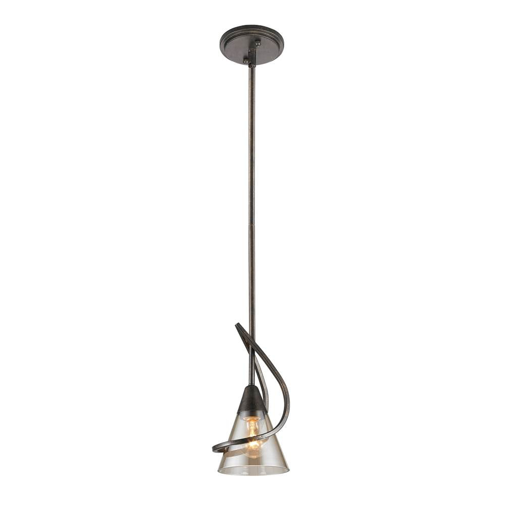 Golden Lighting 1648-M1L BUS Burnt Sienna Wry Lighting Olympia 1-light Pendant In Burnt Sienna Image 4