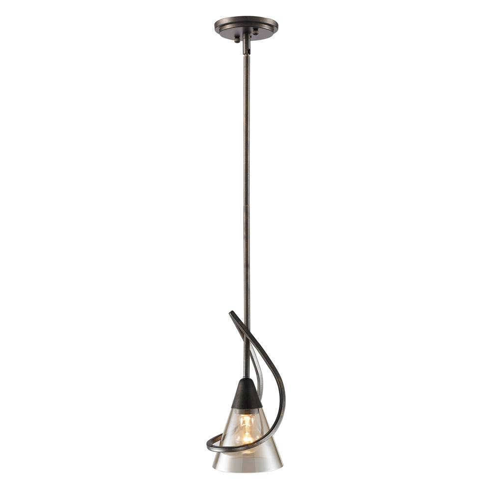 Golden Lighting 1648-M1L BUS Burnt Sienna Wry Lighting Olympia 1-light Pendant In Burnt Sienna Image 2
