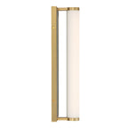 Golden Lighting 1672-BA18 BCB-PRG Brushed Champagne Brass Yep By Golden Lighting Stratum Integrated Led 18in Vanity In Brushed Champagne Brass With Persian Green Marble Image 6