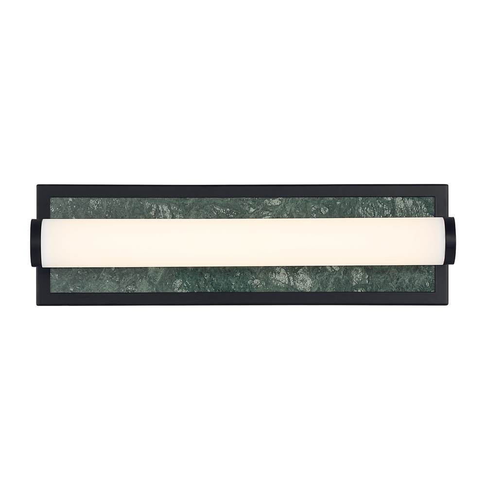 Golden Lighting Stratum Yep By Golden Lighting Stratum Integrated Led 18in Vanity In Brushed Champagne Brass With Persian Green Marble