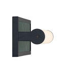 Golden Lighting 1672-BA18 BLK-PRG Matte Black Yep By Golden Lighting Stratum Integrated Led 18in Vanity In Matte Black With Persian Green Marble Image 5