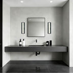 Golden Lighting 1672-BA18 BLK-PRG Matte Black Yep By Golden Lighting Stratum Integrated Led 18in Vanity In Matte Black With Persian Green Marble Image 3