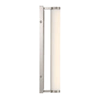 Golden Lighting 1672-BA24 BN-MR Brushed Nickel Yep By Golden Lighting Stratum Integrated Led 24in Vanity In Brushed Nickel With Moon Rock Slate Image 6