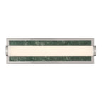 Golden Lighting Stratum Yep By Golden Lighting Stratum Integrated Led 18in Vanity In Brushed Champagne Brass With Persian Green Marble