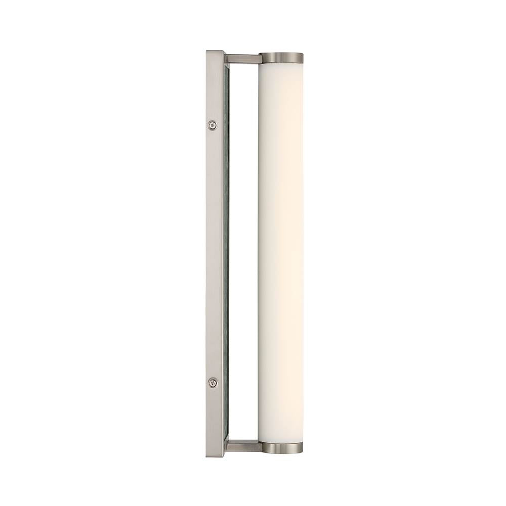 Golden Lighting 1672-BA18 BN-PRG Brushed Nickel Yep By Golden Lighting Stratum Integrated Led 18in Vanity In Brushed Nickel With Persian Green Marble Image 6