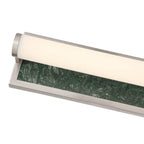 Golden Lighting 1672-BA18 BN-PRG Brushed Nickel Yep By Golden Lighting Stratum Integrated Led 18in Vanity In Brushed Nickel With Persian Green Marble Image 4