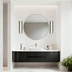 Golden Lighting 1672-BA18 BN-PRG Brushed Nickel Yep By Golden Lighting Stratum Integrated Led 18in Vanity In Brushed Nickel With Persian Green Marble Image 3