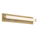 Golden Lighting 1672-BA24 BCB-MR Brushed Champagne Brass Yep By Golden Lighting Stratum Integrated Led 24in Vanity In Brushed Champagne Brass With Moon Rock Slate Image 1