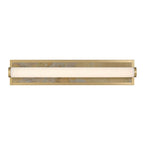 Golden Lighting Stratum Yep By Golden Lighting Stratum Integrated Led 24in Vanity In Brushed Champagne Brass With Moon Rock Slate