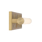 Golden Lighting 1672-BA24 BCB-MR Brushed Champagne Brass Yep By Golden Lighting Stratum Integrated Led 24in Vanity In Brushed Champagne Brass With Moon Rock Slate Image 5