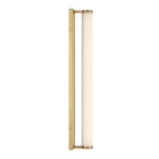 Golden Lighting 1672-BA24 BCB-PRG Brushed Champagne Brass Yep By Golden Lighting Stratum Integrated Led 24in Vanity In Brushed Champagne Brass With Persian Green Marble Image 6