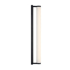 Golden Lighting 1672-BA24 BLK-JW Matte Black Yep By Golden Lighting Stratum Integrated Led 24in Vanity In Matte Black With Jazz White Marble Image 6